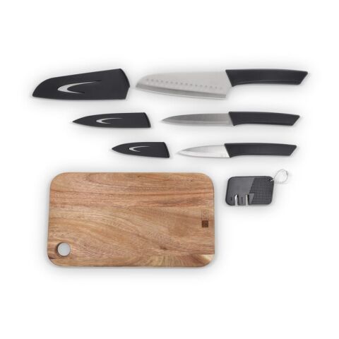 InSideOut 6-teiliges Messerset Chef on the Go Dunkelgrün | ohne Werbeanbringung | Nicht verfügbar | Nicht verfügbar