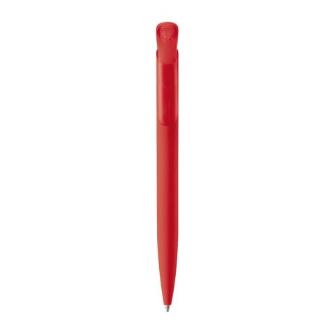 Kugelschreiber Modell Atlas Soft-Touch Rot Weiß | 1-farbiger Tampondruck | Clip | 30 mm x 8 mm | Nicht verfügbar