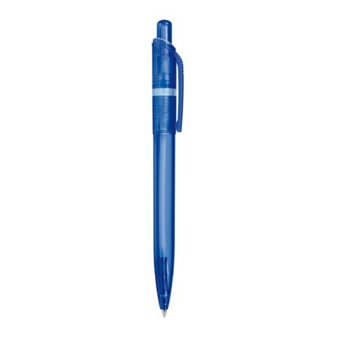Kugelschreiber Ducal Clear Transparent Blau Weiss-Blau Weiss | 1-farbiger Tampondruck | Clip | 25 mm x 6 mm | Nicht verfügbar