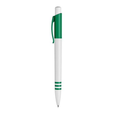 Kugelschreiber Tropic hardcolour Weiss-Dunkelgrün | 1-farbiger Siebdruck | 270° vom Clip | 40 mm x 25 mm | Nicht verfügbar