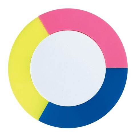 Textmarker Puck Blau / Weiss | 1-farbiger Tampondruck | Seite 2 | Ø 40 mm | Nicht verfügbar