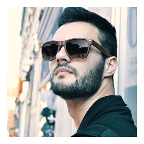 Sonnenbrille Justin Kaffee-Faser UV400 Natur | ohne Werbeanbringung | Nicht verfügbar | Nicht verfügbar | Nicht verfügbar