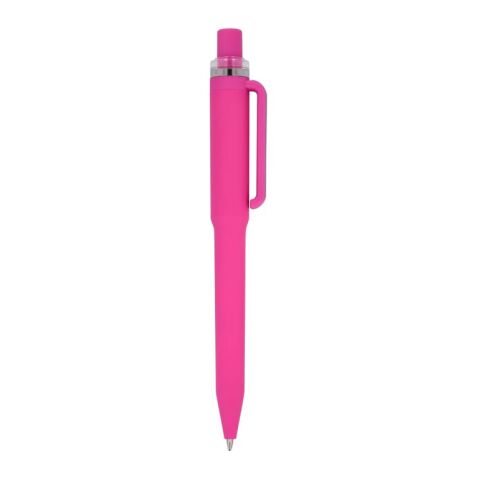 Ozzy-Stift mit Soft-Touch Rosa | 3D Digitaldruck | 270° vom Clip | 42 mm x 8 mm