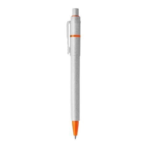 Kugelschreiber Baron Stone hardcolour Grau-Orange | 1-farbiger Siebdruck | in Verlängerung vom Clip | 45 mm x 25 mm | Nicht verfügbar