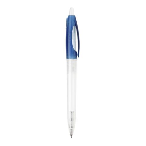 Kugelschreiber Bio-S! Clear Transparent Blau Weiss | 1-farbiger Siebdruck | 270° vom Clip | 40 mm x 25 mm | Nicht verfügbar
