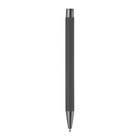 Metallkugelschreiber New York soft touch Grau | Gravur | in Verlängerung vom Clip | 40 mm x 8 mm | Nicht verfügbar