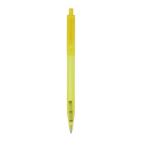 Kugelschreiber Kuma Transparent Gelb-Gelb | 1-farbiger Siebdruck | in Verlängerung vom Clip | 45 mm x 25 mm | Nicht verfügbar