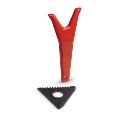 3-in-1 Eiskratzer Rot Weiß
