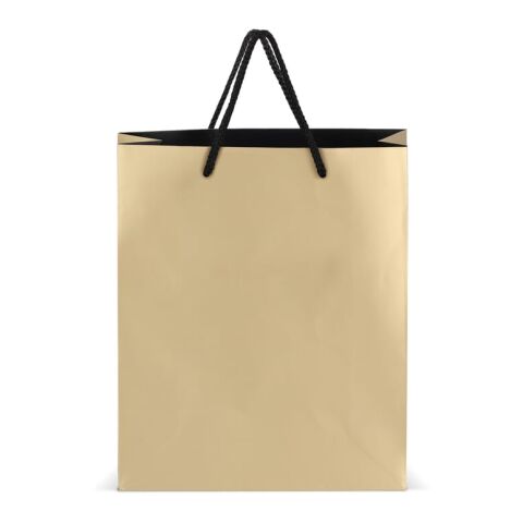 FSC Papier Geschenktasche 24 x 10 x 30cm 200g/m² Gold | ohne Werbeanbringung | Nicht verfügbar | Nicht verfügbar