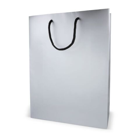 FSC Papier Geschenktasche 30 x 12 x 40cm 200g/m² silber | ohne Werbeanbringung | Nicht verfügbar | Nicht verfügbar