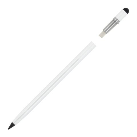 Langlebiger Aluminiumbleistift mit Radiergummi regenbogenfarben | Digitaldruck | Auf dem Schaft | 95 mm x 5 mm | Nicht verfügbar