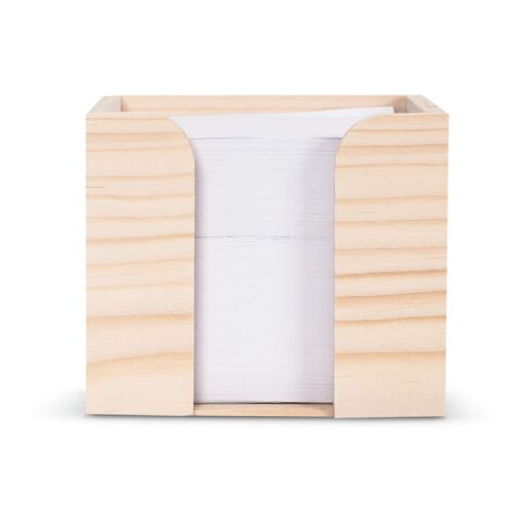 Notizzettel 10x10x8,5cm FSC in Würfelholzbox Natur | ohne Werbeanbringung | Nicht verfügbar | Nicht verfügbar | Nicht verfügbar