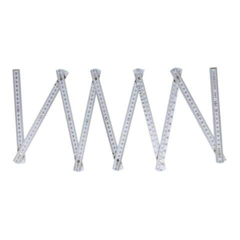 Zollstock Holz 2m Made in EU Weiss | ohne Werbeanbringung | Nicht verfügbar | Nicht verfügbar | Nicht verfügbar