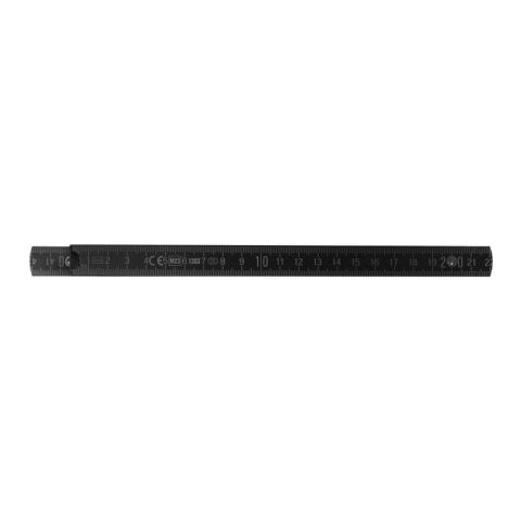 Zollstock Holz 2m Premium lackiert Schwarz