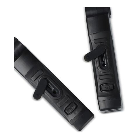 Wiederaufladbare, freihändige Nackentaschenlampe Schwarz | ohne Werbeanbringung | Nicht verfügbar | Nicht verfügbar