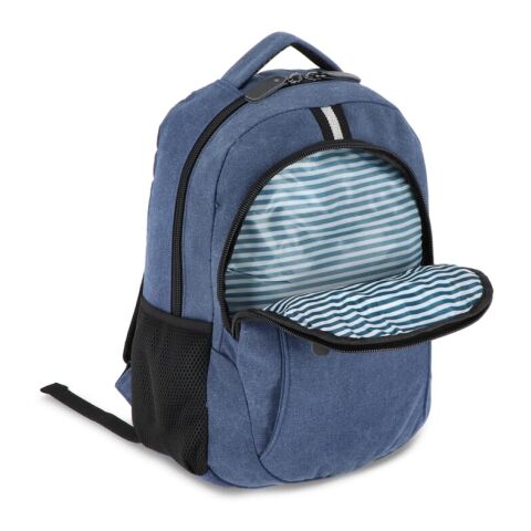 Rucksack Harper aus recyceltem Baumwoll-Canvas Dunkelblau | ohne Werbeanbringung | Nicht verfügbar | Nicht verfügbar | Nicht verfügbar