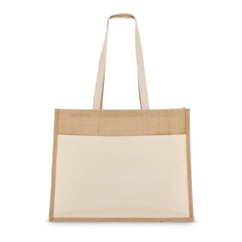 Jute Tragetasche OEKO-TEX® 45 x 12 x 35cm 320g/m² Ecru | ohne Werbeanbringung | Nicht verfügbar | Nicht verfügbar