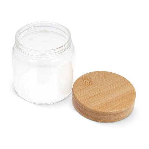 Kanister Glas &amp; Bambus 600ml Transparent | ohne Werbeanbringung | Nicht verfügbar | Nicht verfügbar | Nicht verfügbar