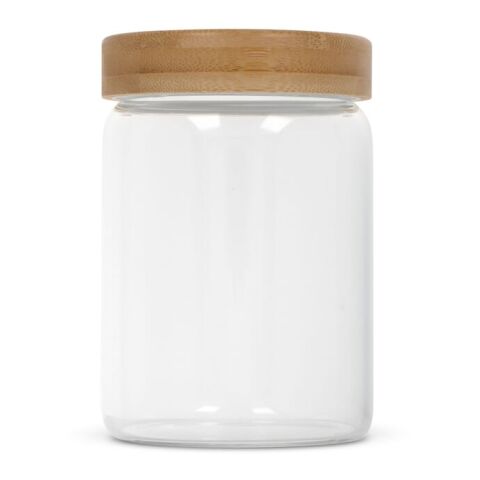 Kanister Glas &amp; Bambus 900ml Transparent | ohne Werbeanbringung | Nicht verfügbar | Nicht verfügbar | Nicht verfügbar