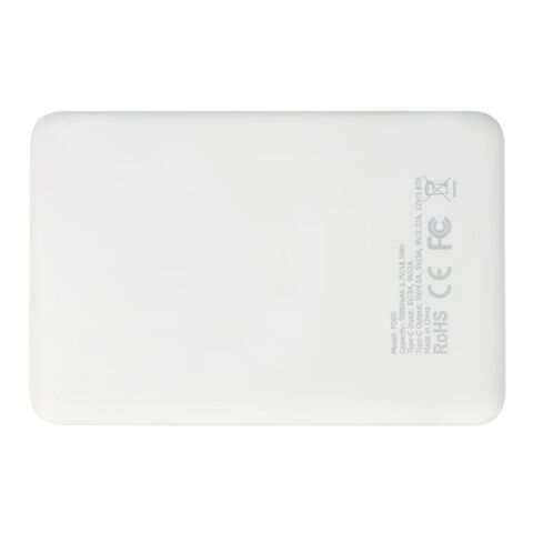 Zenith USB-C Powerbank mit Power Delivery R-ABS 5000mAh Weiss | ohne Werbeanbringung | Nicht verfügbar | Nicht verfügbar