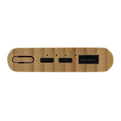 Powerbank Bamboo 5000 mAh Natur | ohne Werbeanbringung | Nicht verfügbar | Nicht verfügbar