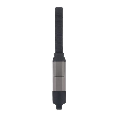 Multifunktionales 4-in-1 Kabel OTG Schlüsselanhänger Größe 60W Schwarz | ohne Werbeanbringung | Nicht verfügbar | Nicht verfügbar
