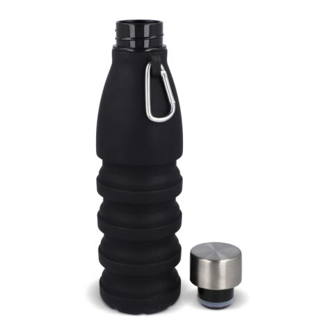 Faltbare Wasserflasche 550 ml Schwarz