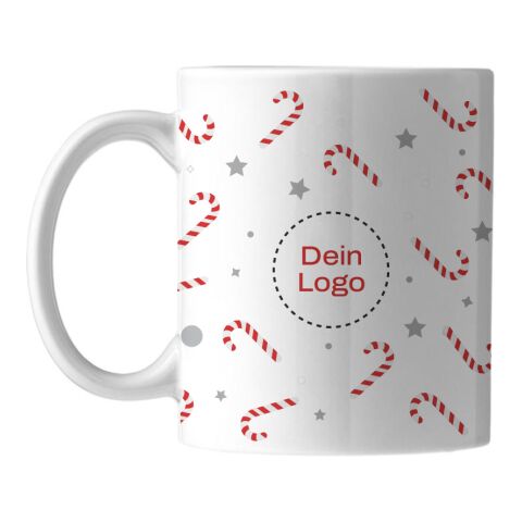 *Christmas* Sublimationstasse Weiß | Zuckerstangen | Sublimation