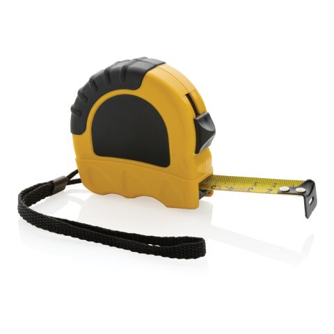 5m/19mm Maßband aus RCS recyceltem Kunststoff gelb-schwarz | ohne Werbeanbringung | Nicht verfügbar | Nicht verfügbar