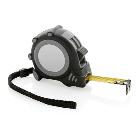 Grip 3m/16mm Maßband aus RCS recyceltem Kunststoff grau-schwarz | ohne Werbeanbringung | Nicht verfügbar | Nicht verfügbar