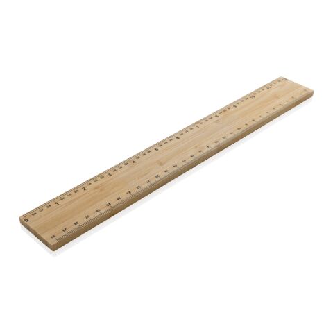 Timberson extra dickes 30cm doppelseitiges Bambuslineal braun | ohne Werbeanbringung | Nicht verfügbar | Nicht verfügbar