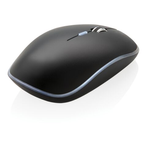 Light-Up Logo kabellose Maus schwarz | ohne Werbeanbringung | Nicht verfügbar | Nicht verfügbar