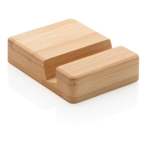 Bambus Smartphone-Halter braun | ohne Werbeanbringung | Nicht verfügbar | Nicht verfügbar