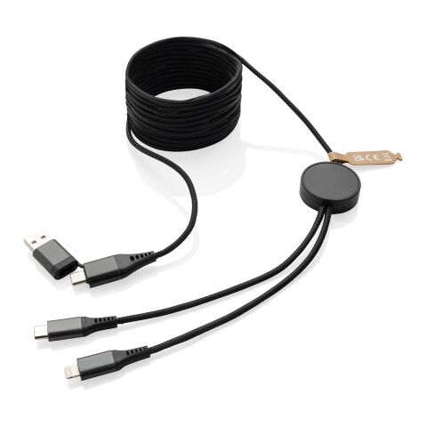 Terra 3 Meter 4-in-1-Kabel aus RCS recyceltem PET grau | ohne Werbeanbringung | Nicht verfügbar | Nicht verfügbar