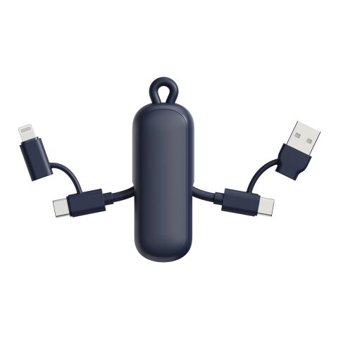 Urban Vitamin Dublin 100W 4-in-1-Kabel am Schlüsselanhänger blau