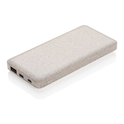 10.000 mAh Weizenstroh Powerbank braun | ohne Werbeanbringung | Nicht verfügbar | Nicht verfügbar