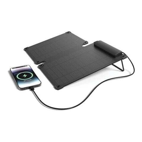 Solarpulse 10W tragbares Solarmodul aus RCS rPlastik schwarz | ohne Werbeanbringung | Nicht verfügbar | Nicht verfügbar