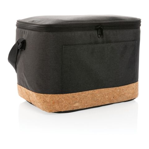 Impact AWARE™ XL RPET Two-Tone Kühltasche mit Korkdetail schwarz | ohne Werbeanbringung | Nicht verfügbar | Nicht verfügbar | Nicht verfügbar