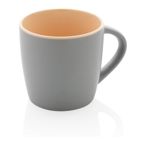 Keramiktasse innen coloriert, 300ml braun-grau | ohne Werbeanbringung | Nicht verfügbar | Nicht verfügbar