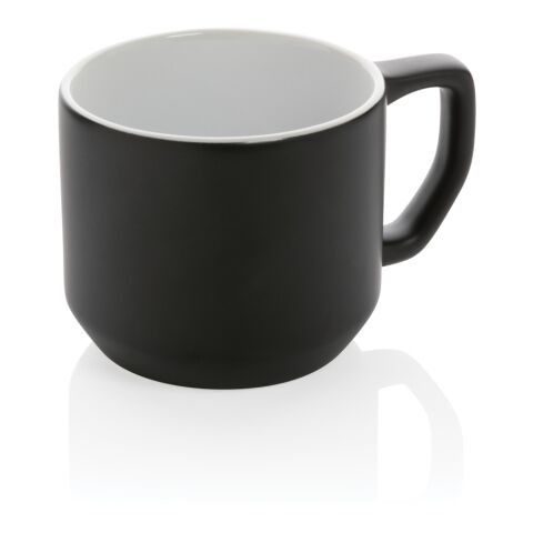 Moderne Keramiktasse schwarz-weiß | ohne Werbeanbringung | Nicht verfügbar | Nicht verfügbar