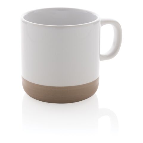 Becher aus glasiertem Keramik, 360ml absolutes weiß | ohne Werbeanbringung | Nicht verfügbar | Nicht verfügbar