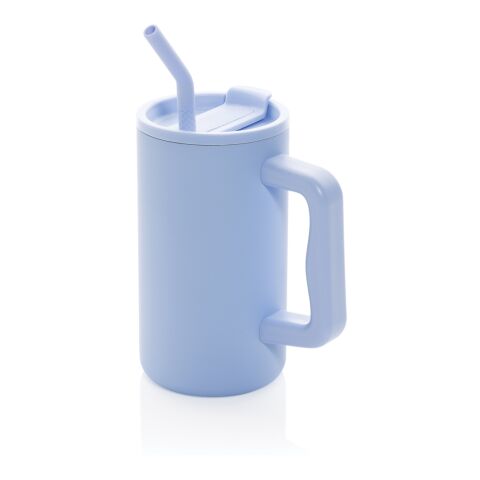 Cube Becher aus RCS recyceltem Stahl 800ml hellblau | ohne Werbeanbringung | Nicht verfügbar | Nicht verfügbar