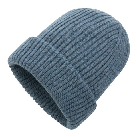Impact AWARE™ Polylana® doppelt gestrickte Mütze blau | ohne Werbeanbringung | Nicht verfügbar | Nicht verfügbar | Nicht verfügbar