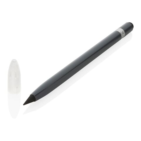 Tintenloser Stift aus Aluminium mit Radiergummi grau | ohne Werbeanbringung | Nicht verfügbar | Nicht verfügbar
