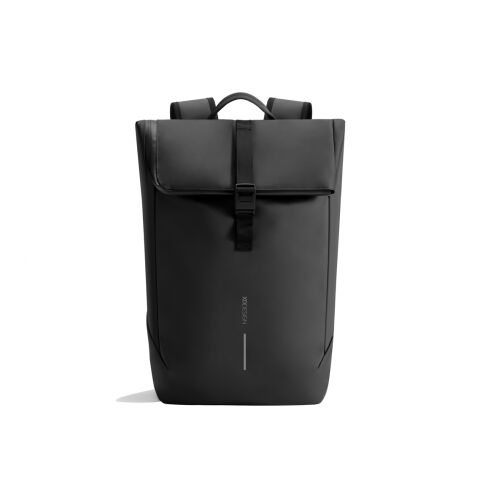 Urban wasserabweisender Flap-Top Rucksack schwarz-grau | ohne Werbeanbringung | Nicht verfügbar | Nicht verfügbar