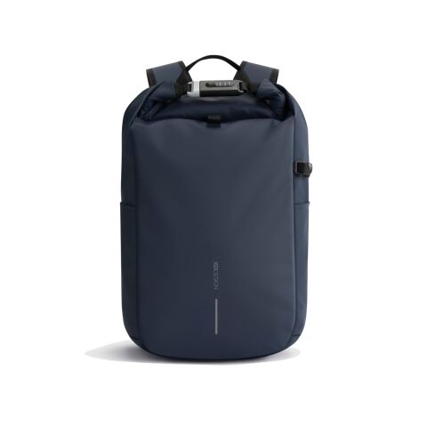 Urban wasserabweisender Anti-Diebstahl Rucksack marineblau meliert-schwarz | ohne Werbeanbringung | Nicht verfügbar | Nicht verfügbar