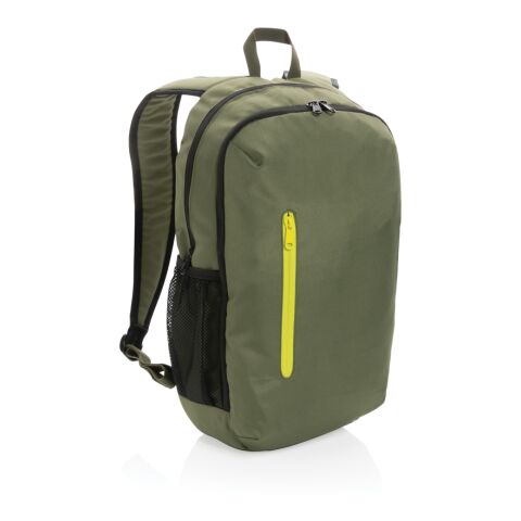 Impact AWARE™ 300D RPET Casual Rucksack grün-limone | ohne Werbeanbringung | Nicht verfügbar | Nicht verfügbar | Nicht verfügbar
