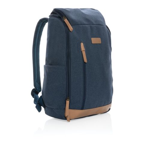 Impact AWARE™ 16 oz. rCanvas 15&quot; Laptop-Rucksack blau | ohne Werbeanbringung | Nicht verfügbar | Nicht verfügbar | Nicht verfügbar