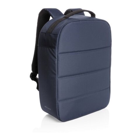 Impact AWARE™ RPET Anti-Diebstahl 15,6&quot; Laptop-Rucksack marineblau | ohne Werbeanbringung | Nicht verfügbar | Nicht verfügbar