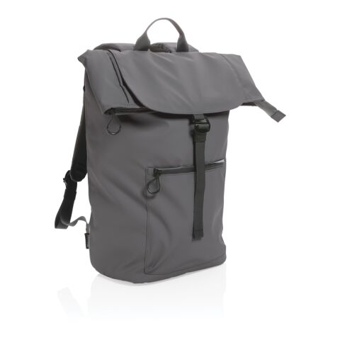 Impact AWARE™ RPET wasserabweisender 15.6&quot; Laptop-Rucksack grau | ohne Werbeanbringung | Nicht verfügbar | Nicht verfügbar | Nicht verfügbar